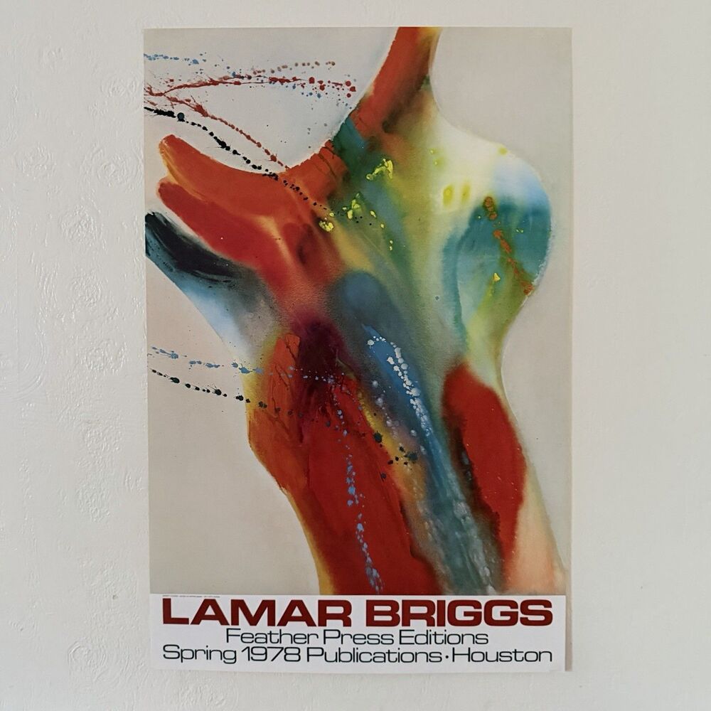 Lamar Briggs Spirit Cosas Art Print Litho Poster Spring 1978 32x20.5”